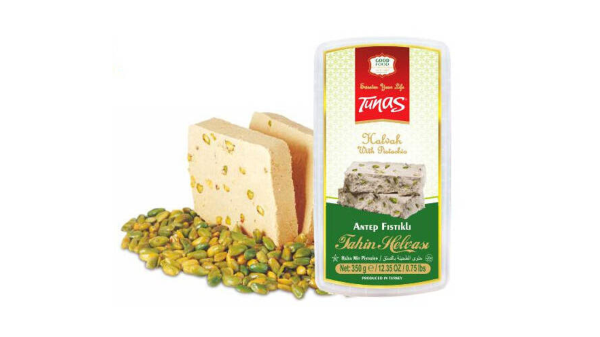 LOK0014 Tunas seesamihalvaa pistaatsiapähklitega 350g Tunas seesamihalvaa pistaatsiapähklitega 350g