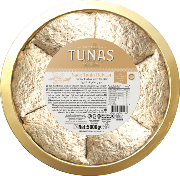Tunas seesamihalvaa vaniljega 5000g Tunas seesamihalvaa vaniljega 5000g