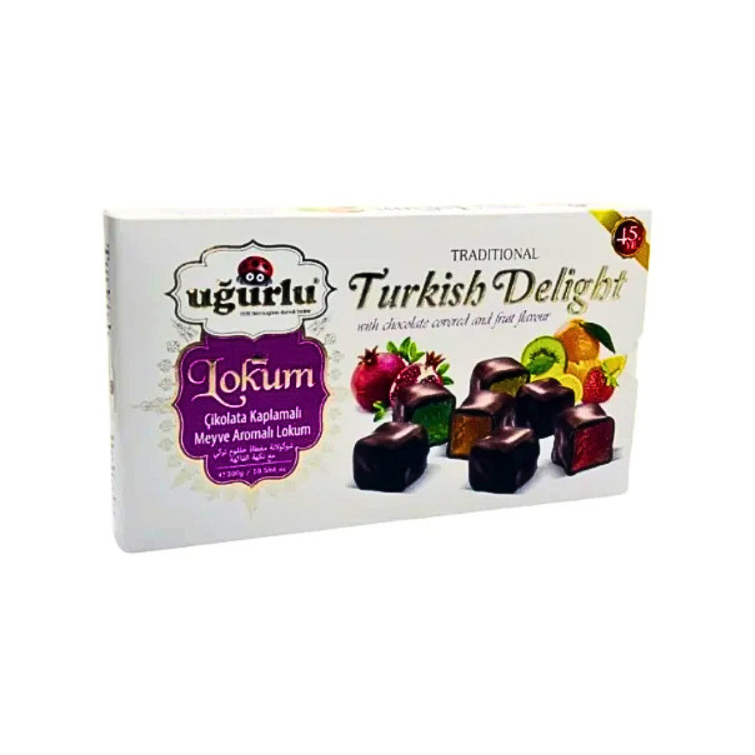 Ugurlu lokumi assortii kakaoglasuuris 350g Ugurlu lokumi assortii kakaoglasuuris 350g