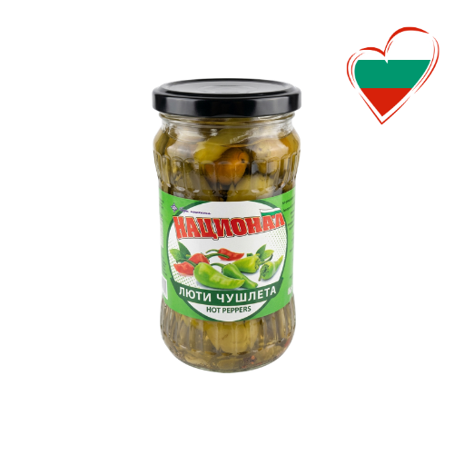 Delkom marineeritud teravad piprad 270g_130g